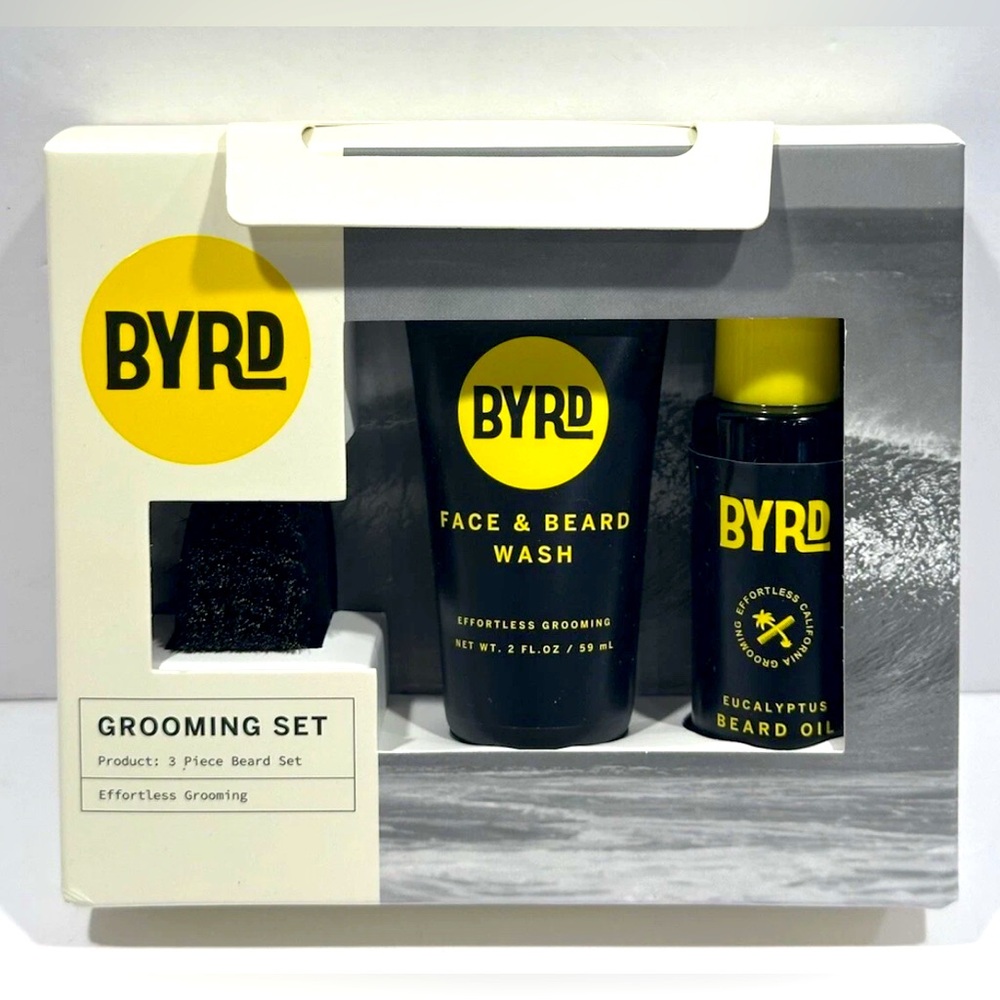 BYRD GROOMING SET / 3 PIECE BEARD SET